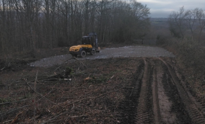 Création d'une place de retournement forestière à SAINT-REMY-DE-BLOT, Combronde, Benay fils Travaux Publics